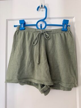 Princess Polly Ashleigh Set Green knit shorts